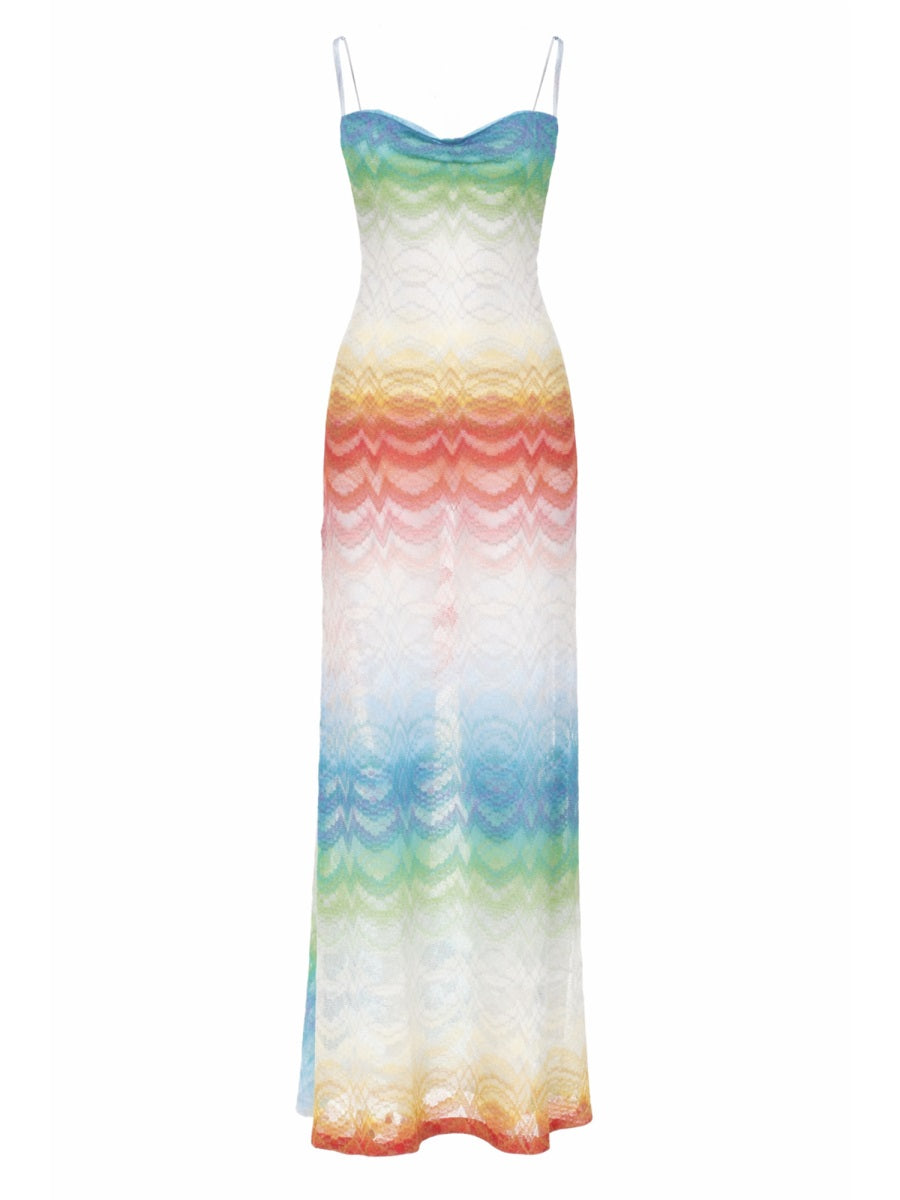 Dress Cover-Up Multicolour Viscose