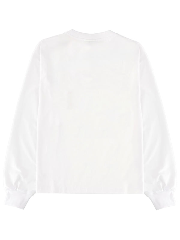 T-Shirt With Print White Organic Cotton Jumpers