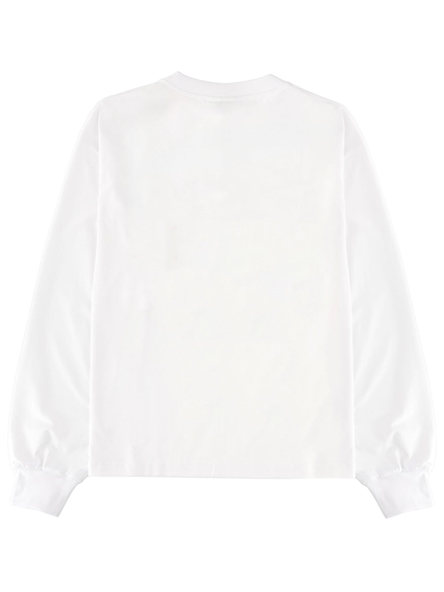T-Shirt With Print White Organic Cotton Jumpers