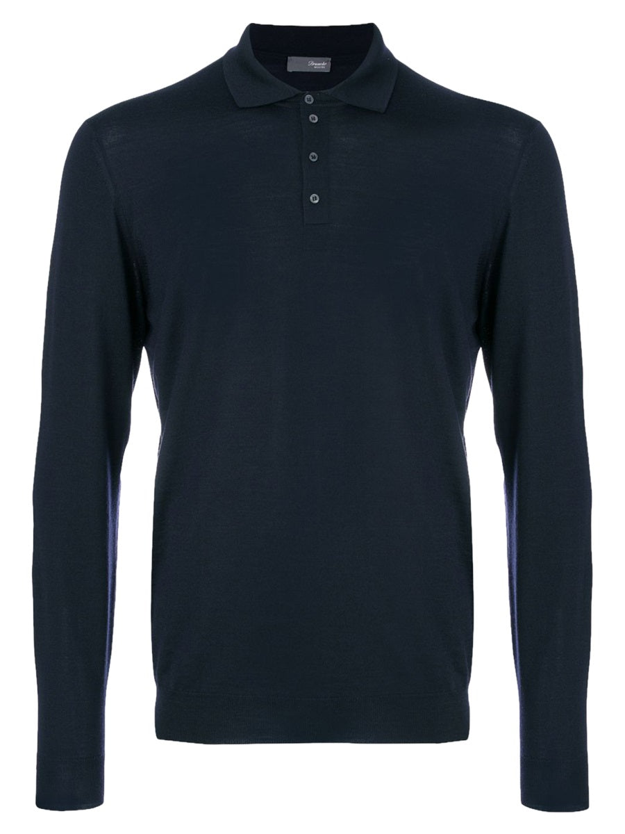 Polo Shirt Merino Wool Blue