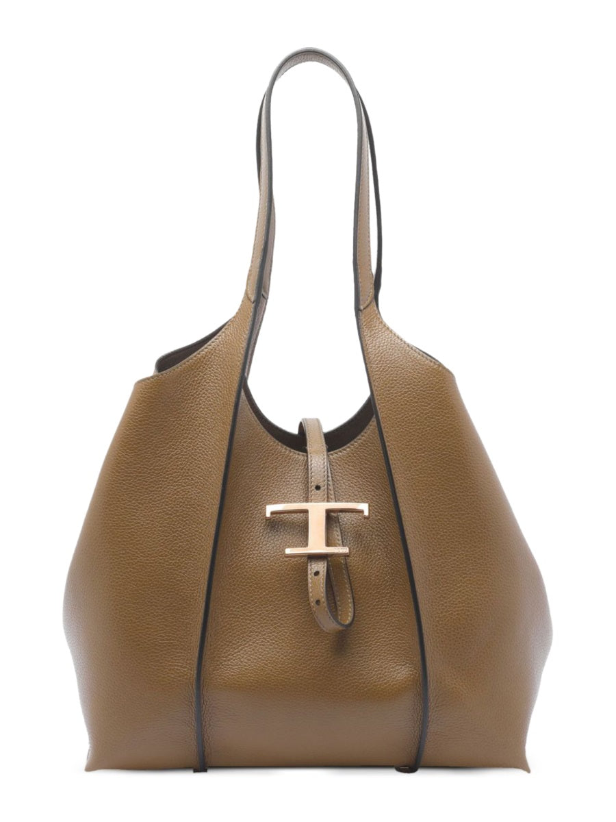 Tote Bag T Timeless Brown Calfskin Shoulder