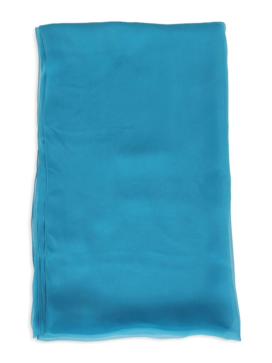 Foulard Seta Blue Silk Scarf