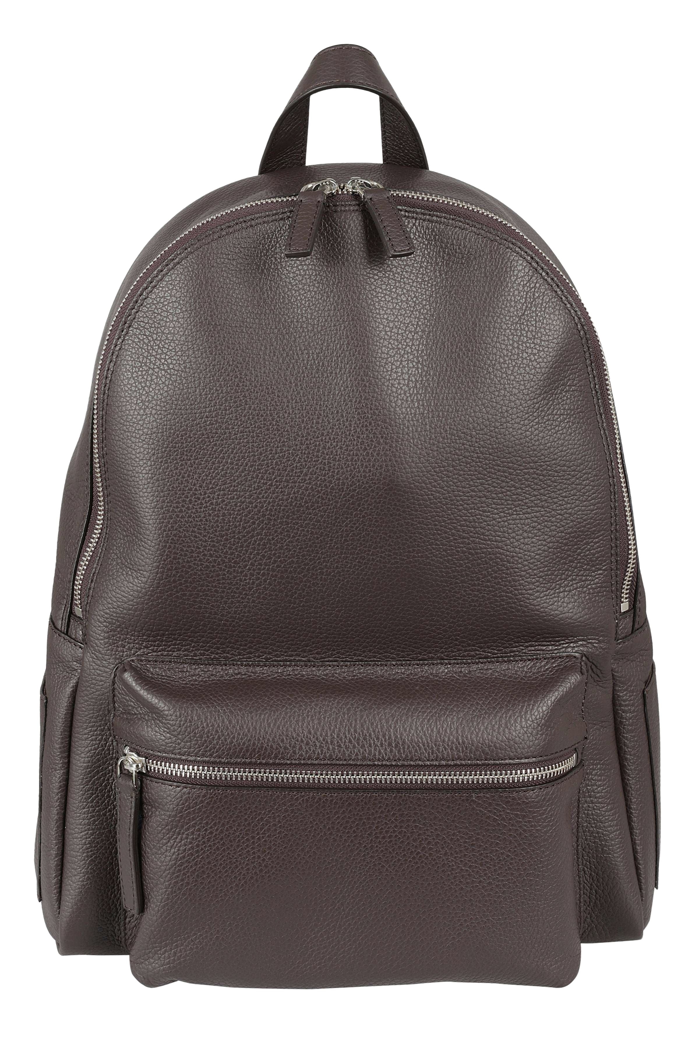 Zaino Micron In Pelle Brown Borsa