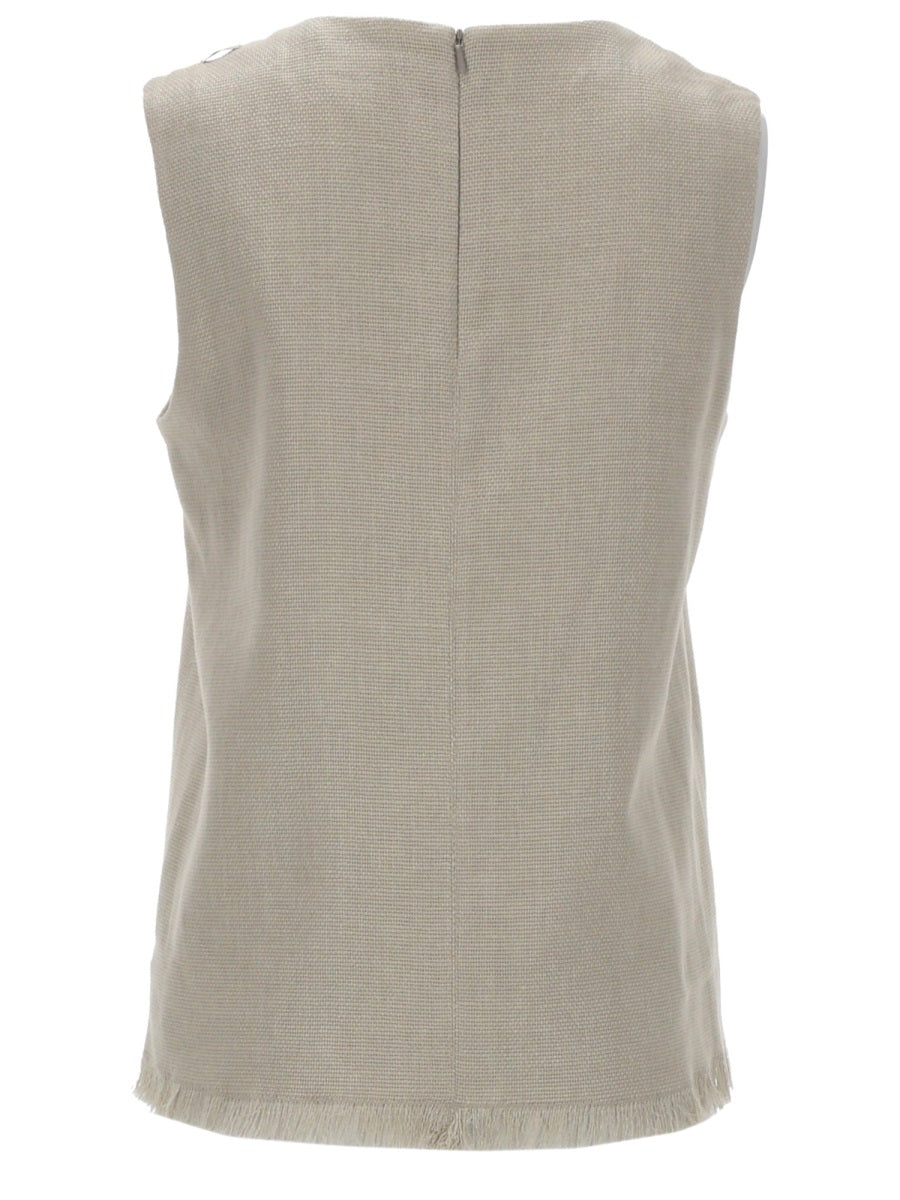 Linen Top Anika Beige Tops