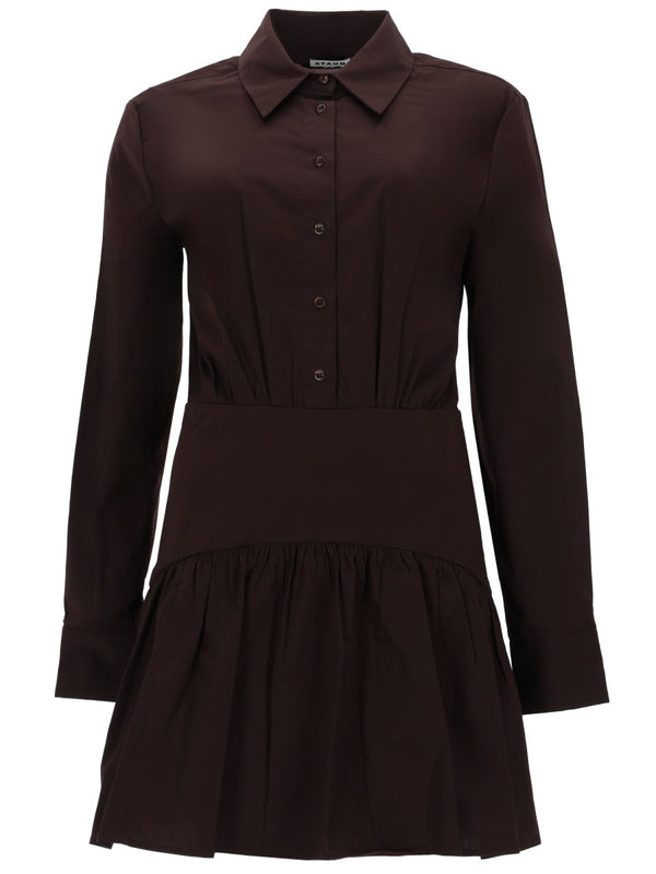 Mini Dress Rocco Brown Cotton