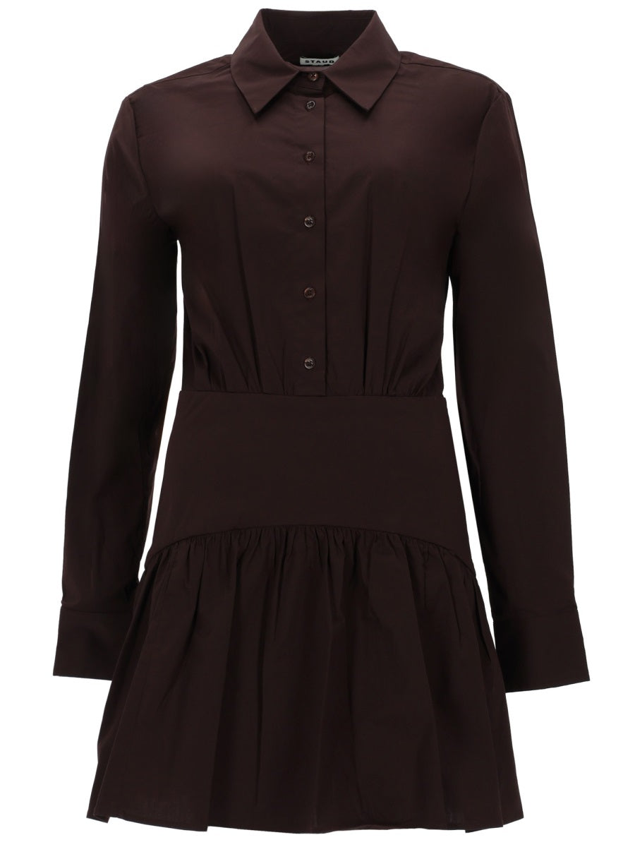 Mini Dress Rocco Brown Cotton