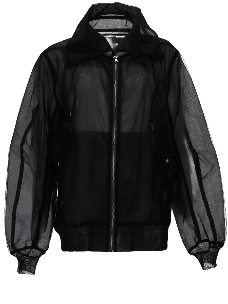 Bomber Jacket Dracucollar Flight Black Nylon