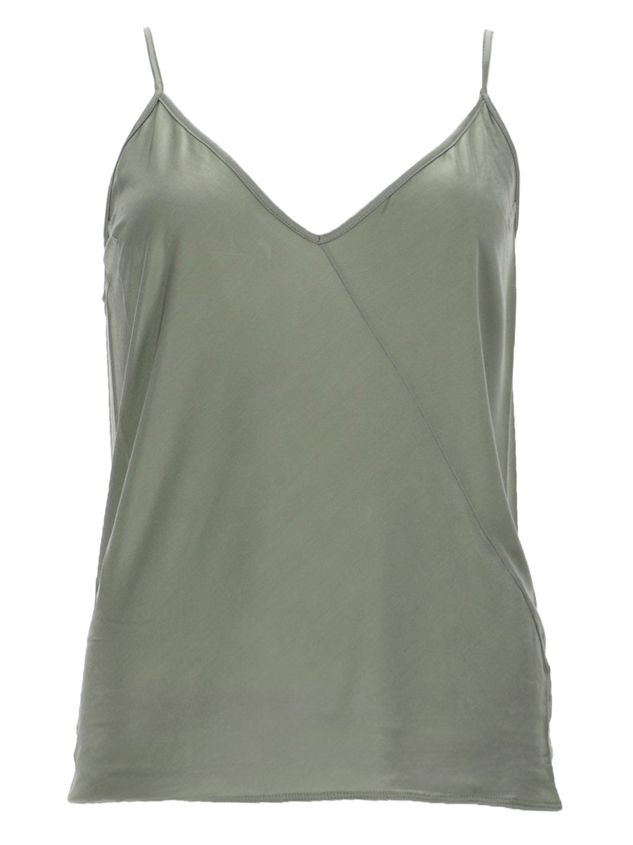 Top Jade Grey Viscose Tops