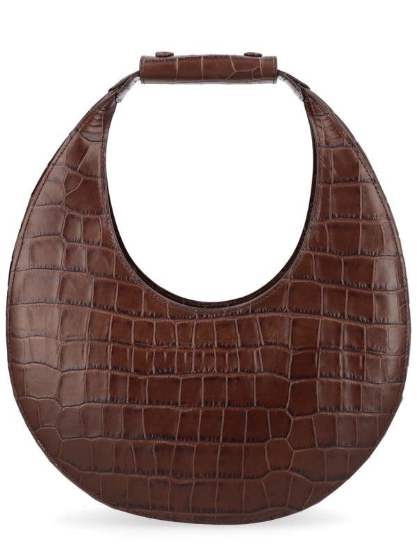 Tote Moon Brown Leather Cow Handbags
