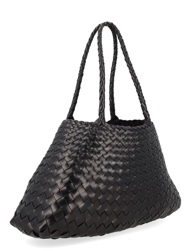 Shoulder Bag Santa Croce Black Leather