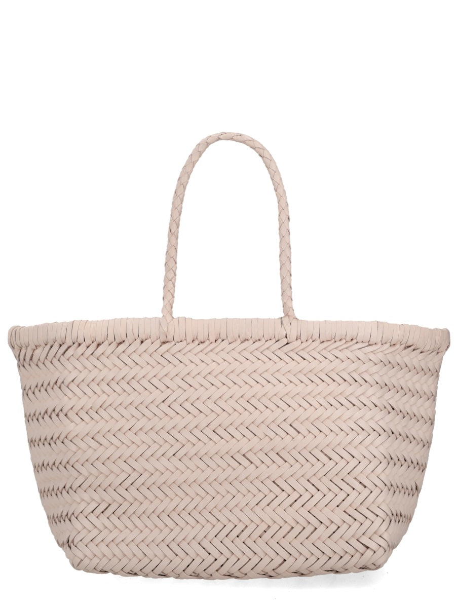 Handbag Triple Jump Beige Leather Handbags