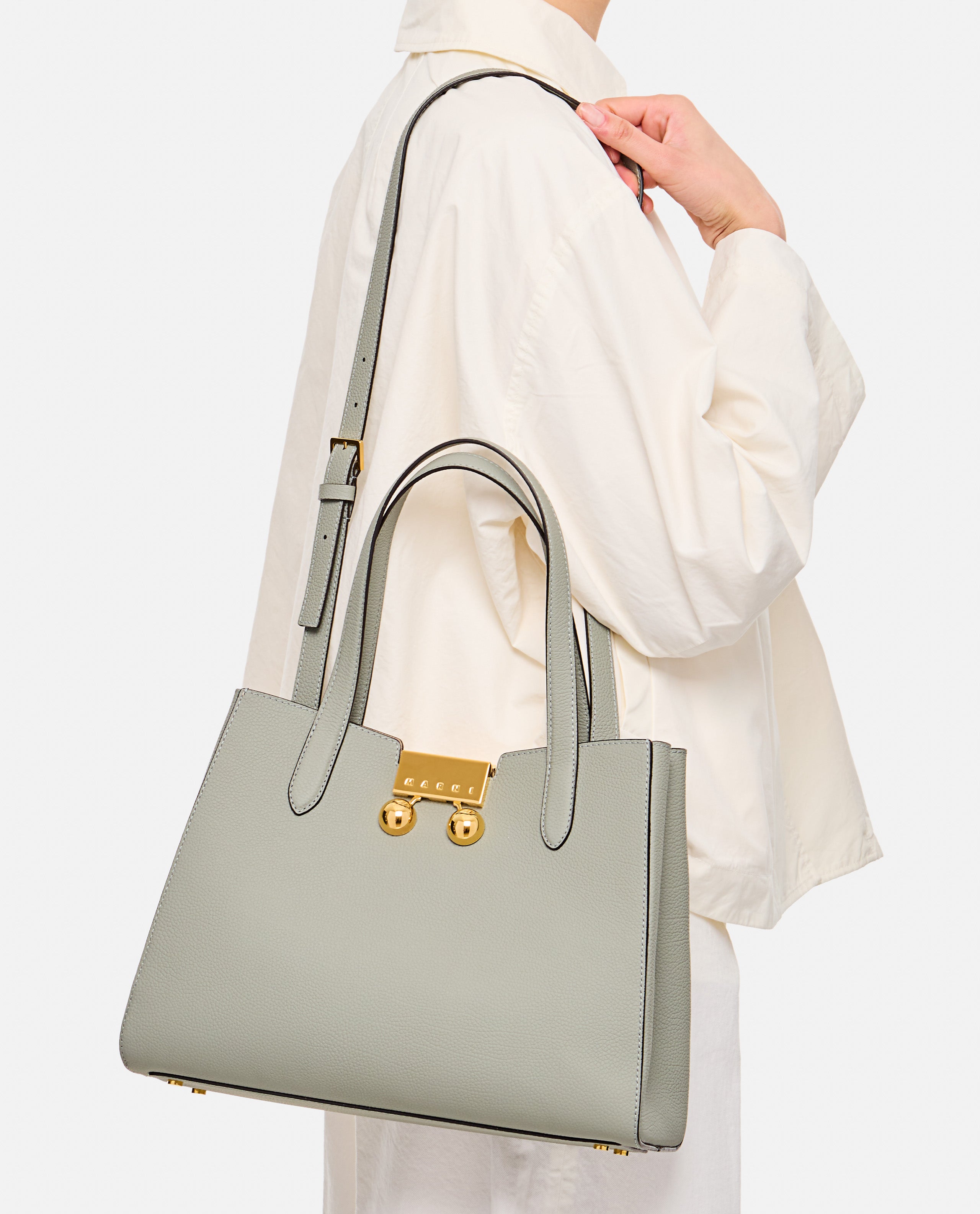 Marni Bags Grey Calf Leather