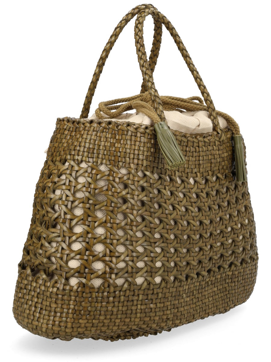 Handbag Santa Cano Green Leather Handbags