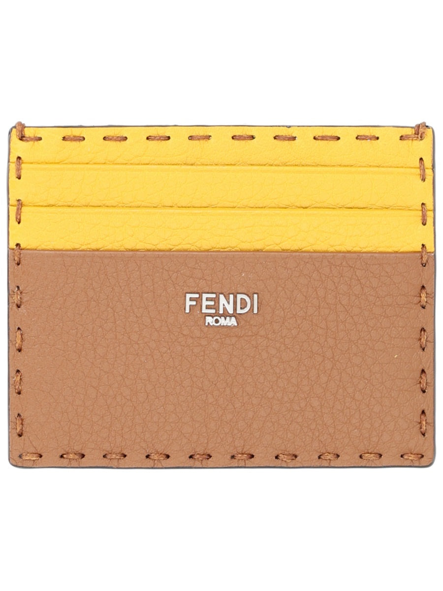Leather Card Holder Brown Calf Wallets & Purses