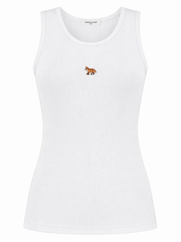 Top Baby Fox White Organic Cotton Tops