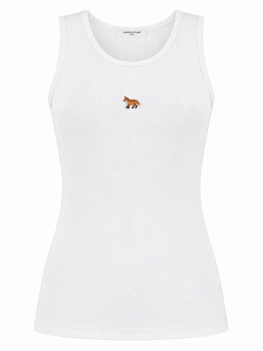 Top Baby Fox White Organic Cotton Tops