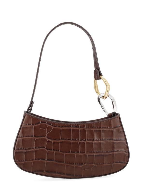 Shoulder Bag Ollie Brown Leather Cow (bos Taurus)