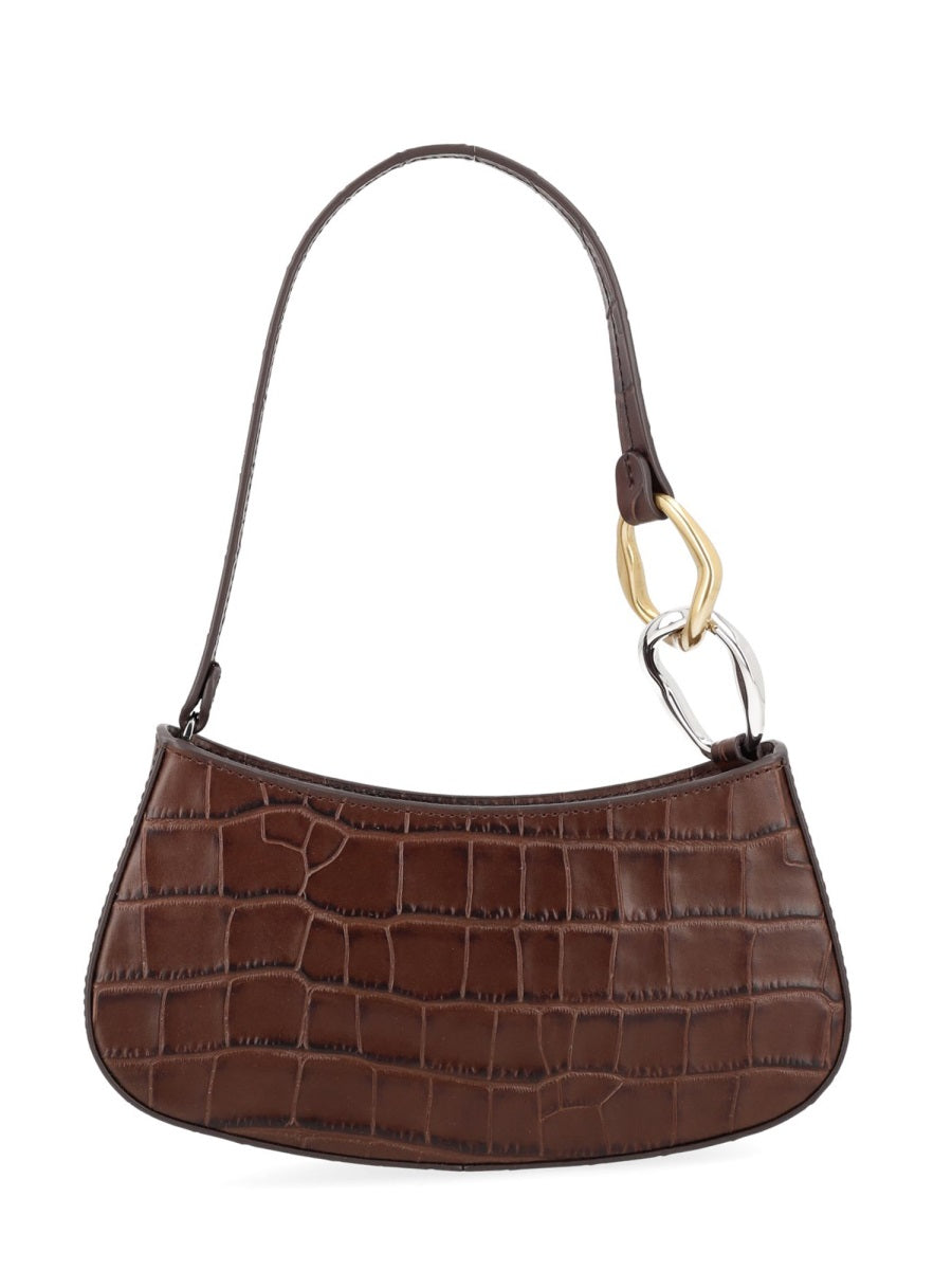 Shoulder Bag Ollie Brown Leather Cow (bos Taurus)