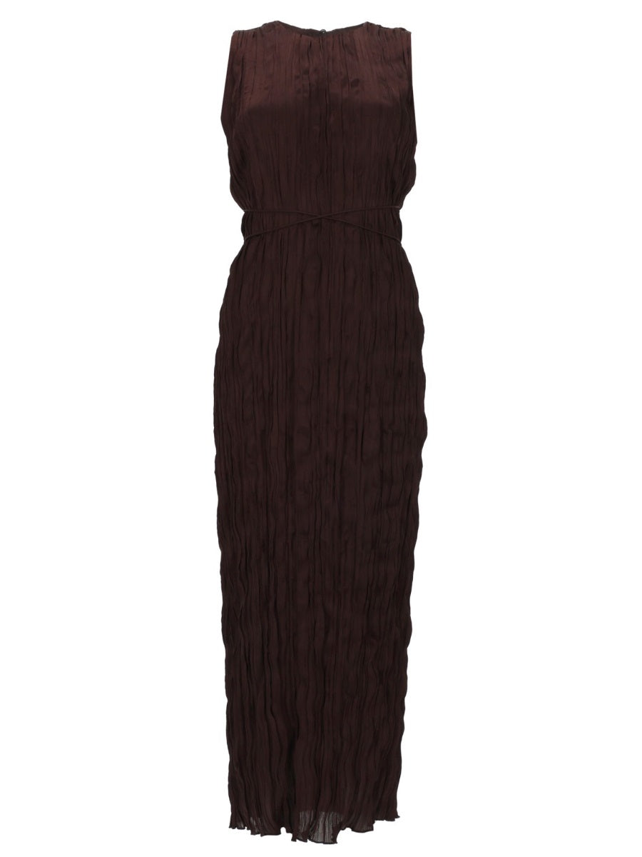 Midi Dress Mizu Brown Polyester