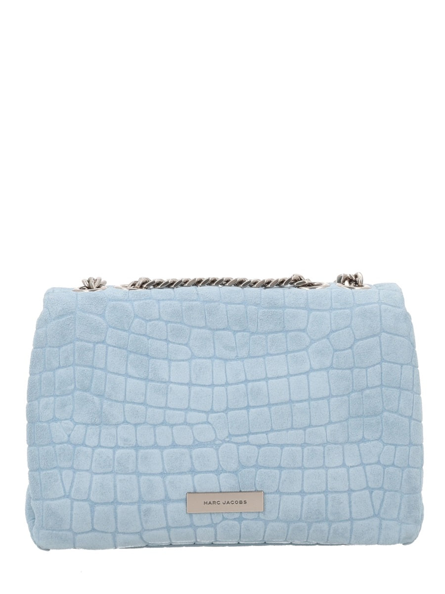 Shoulder Bag Slim Dual Baby Blue Cow Leather