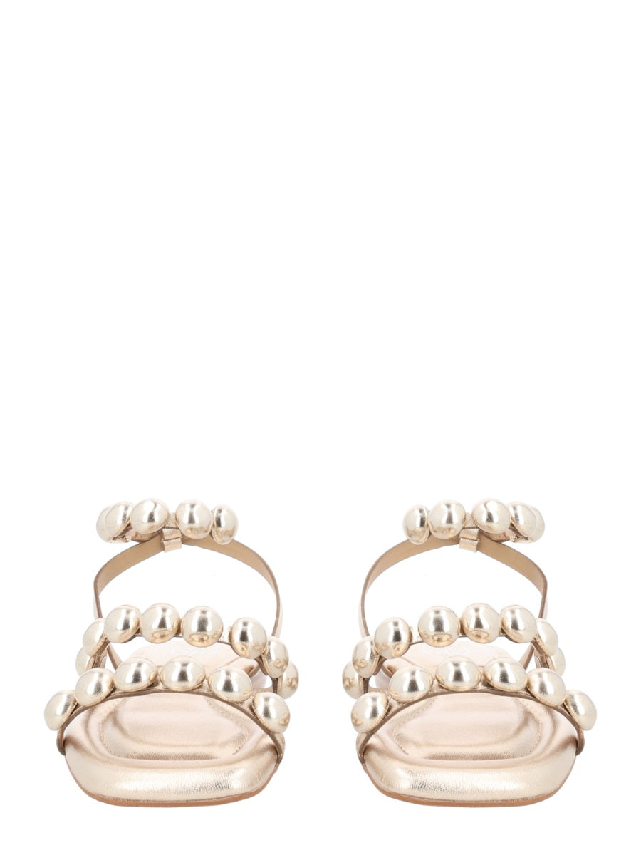 Sandals Regy Gold Leather