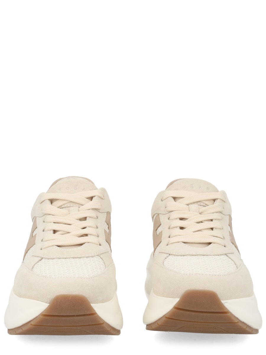 Sneakers Maxi I Active Beige Calf Leather Trainers