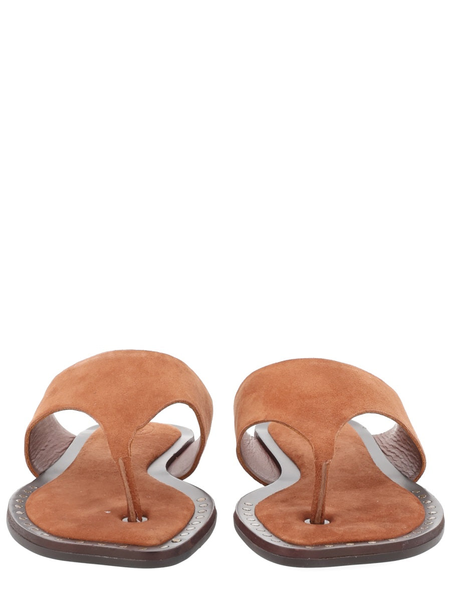 Leather Sandals Genius Brown