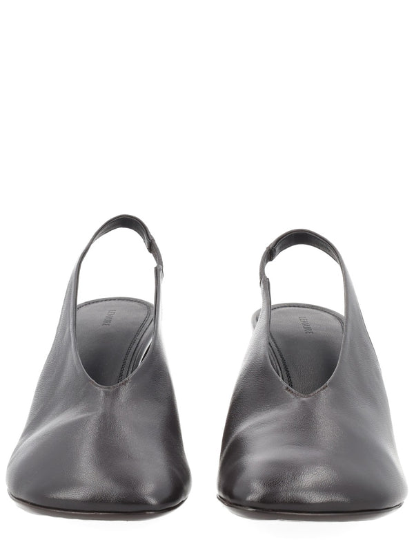 Slingback Glove Brown Leather Lamb Shoe