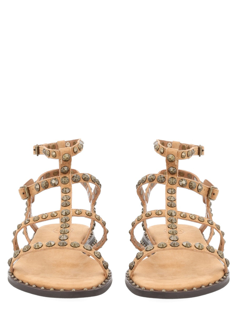 Sandals Precious Beige Leather