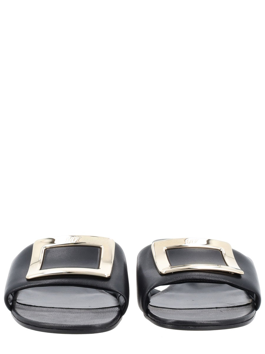Mule Sandal Belle Black Leather