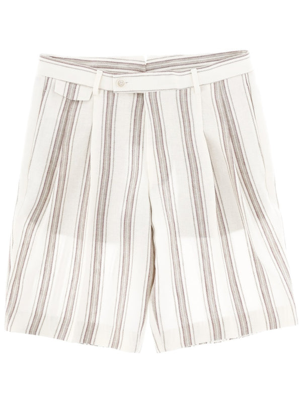 Shorts Linen White