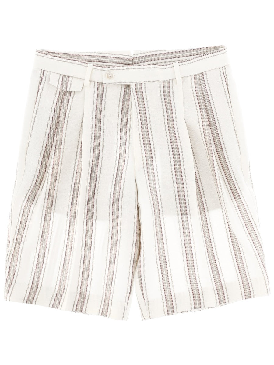Shorts Linen White