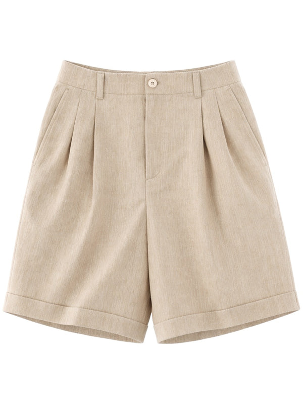 Shorts Pastro Beige Cotton