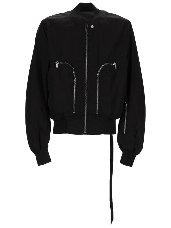 Bomber Jacket Bauhaus Flight Black Cotton