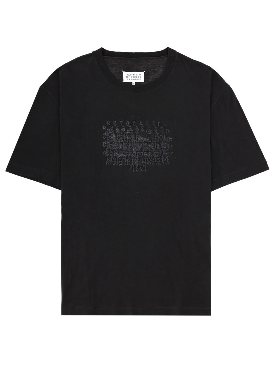 T-Shirt With Print Black Cotton T-shirts
