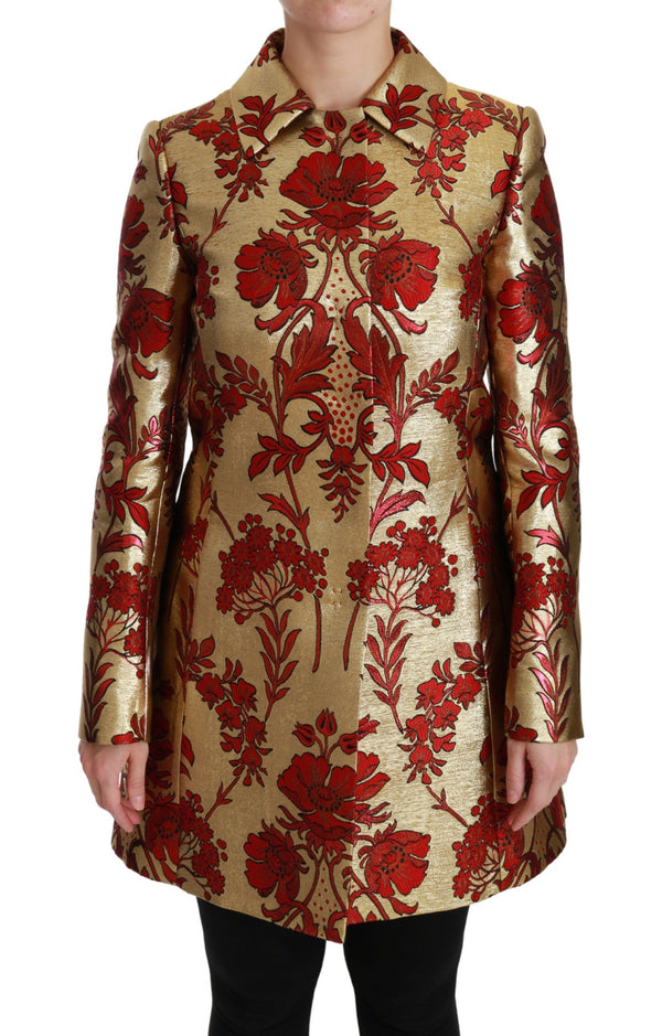 Dolce & Gabbana 49% Polyester coat in gold