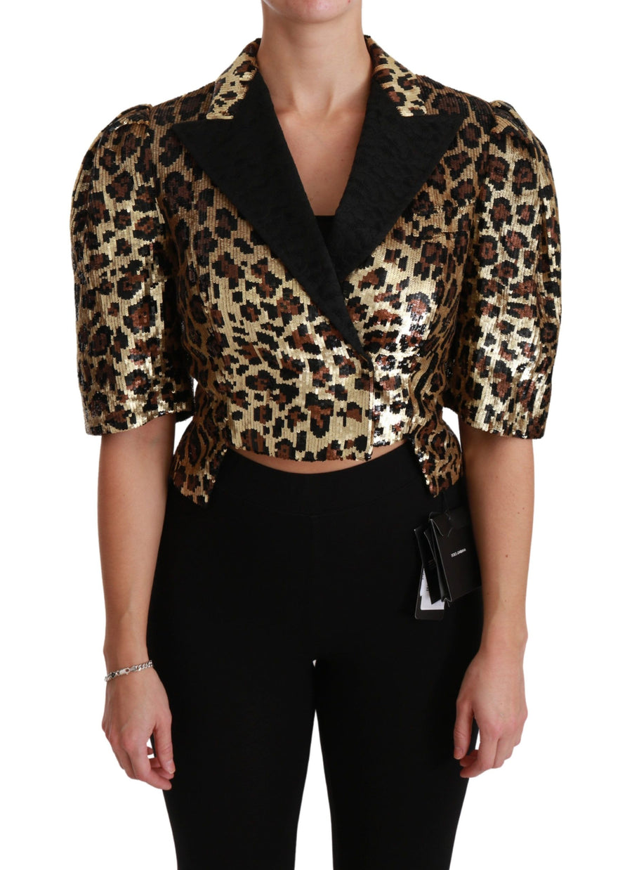 Dolce & Gabbana 64% PVC blazer in gold