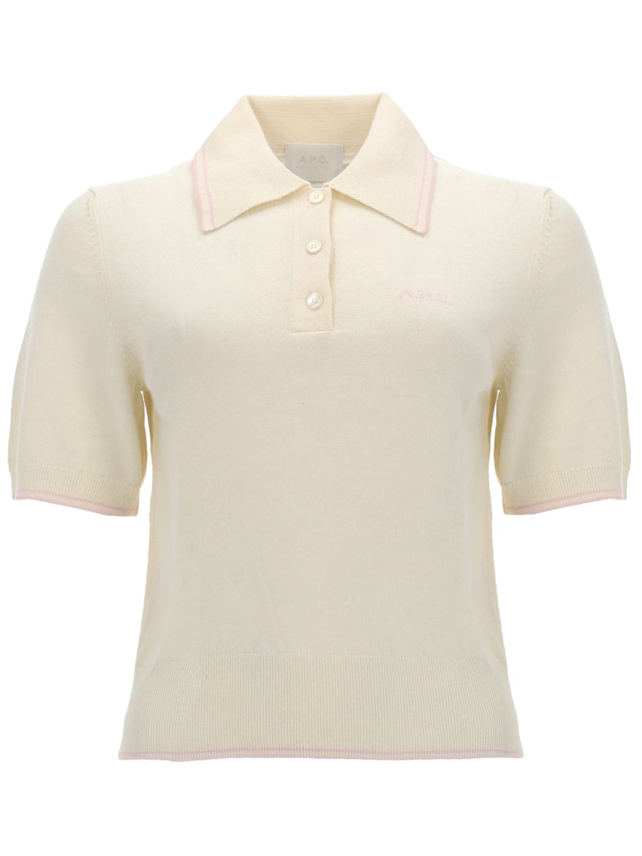 Polo Shirt Lisa Ivory Cotton