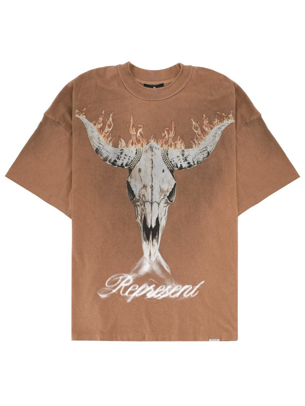 T-Shirt British Cowboys Brown Cotton Hemp T-shirts