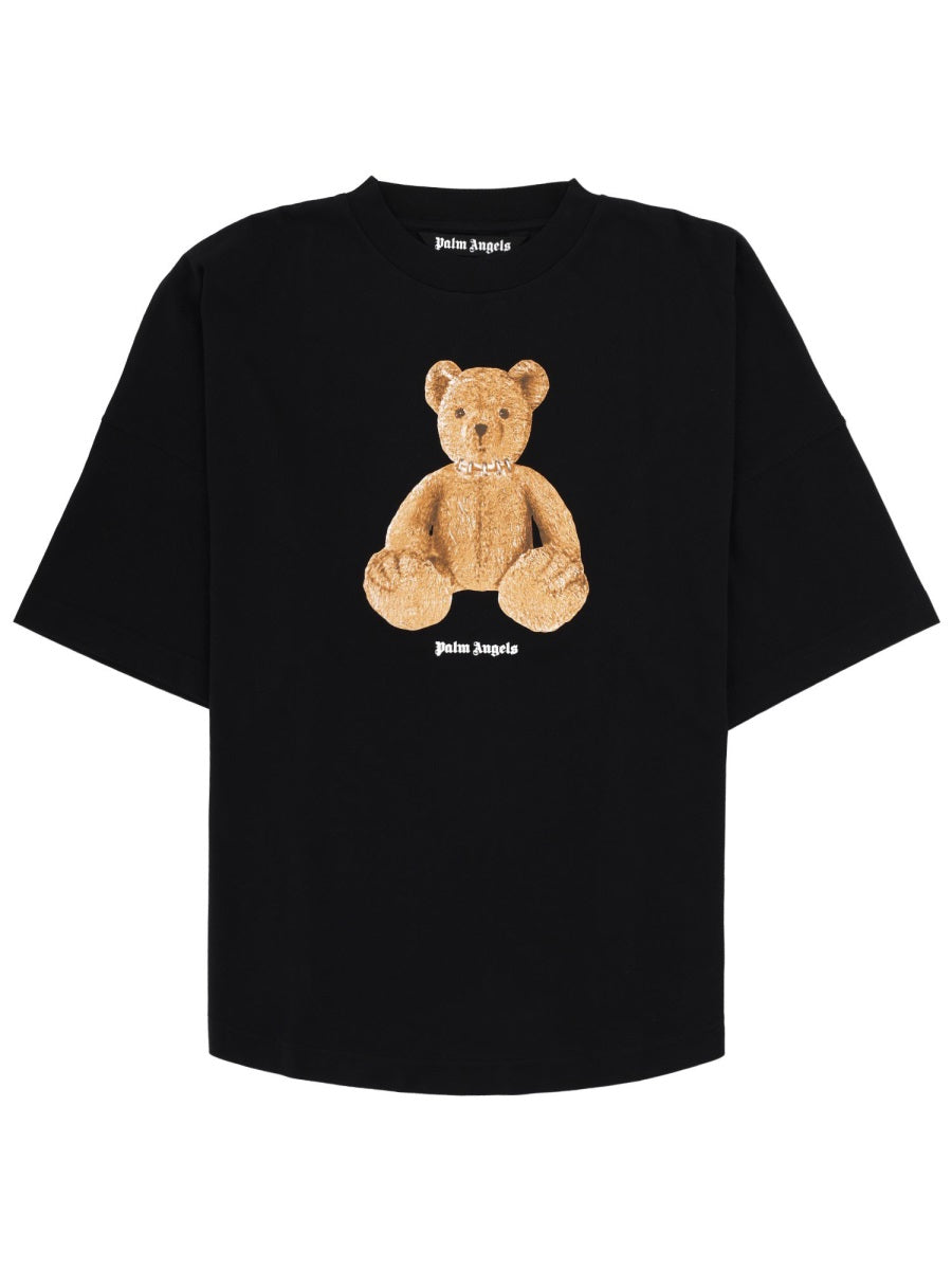 T-Shirt With Logo Black Cotton T-shirts