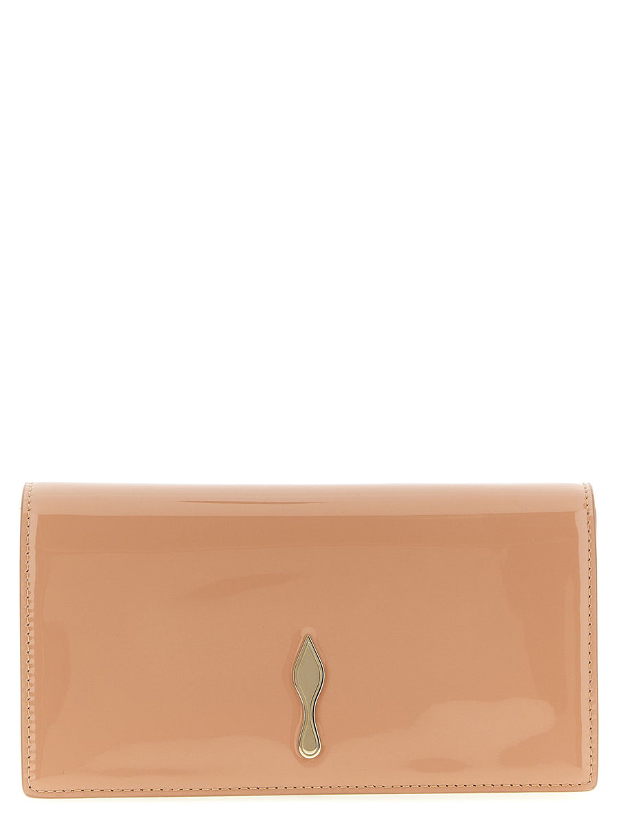 حقيبة كلاتش Christian Louboutin — بيج
