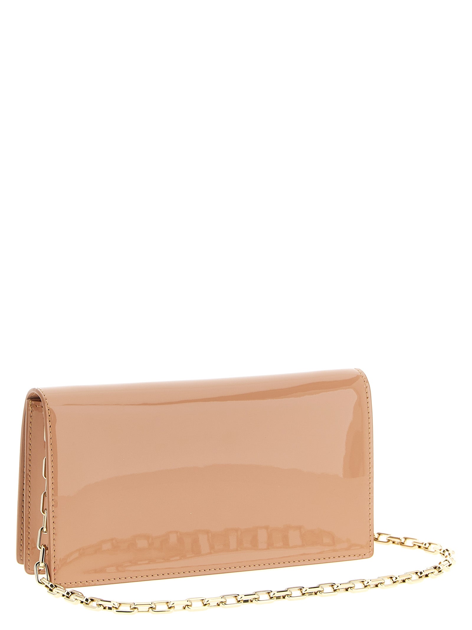 Bettina Clutch Pink Calfskin Leather (bos Taurus)