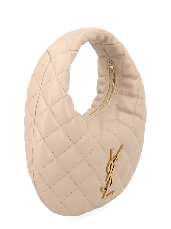 Shoulder Bag Icarino Beige Lamb Leather