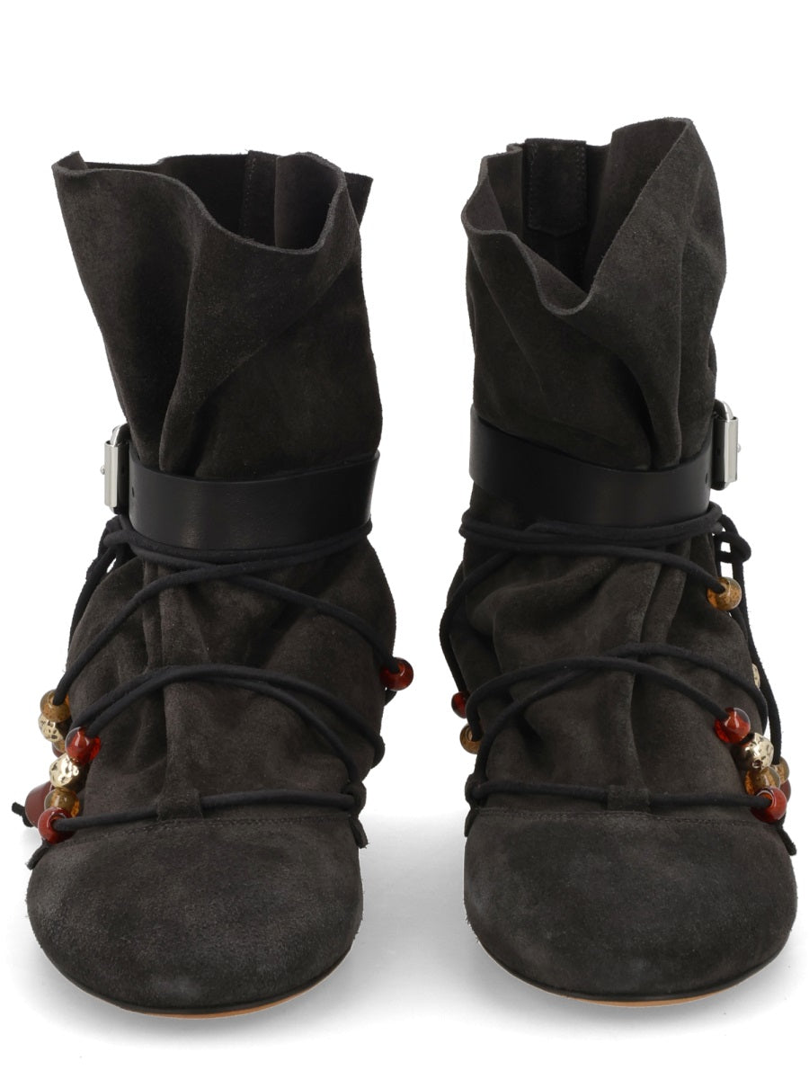 Boots Letiz Black Leather Calf