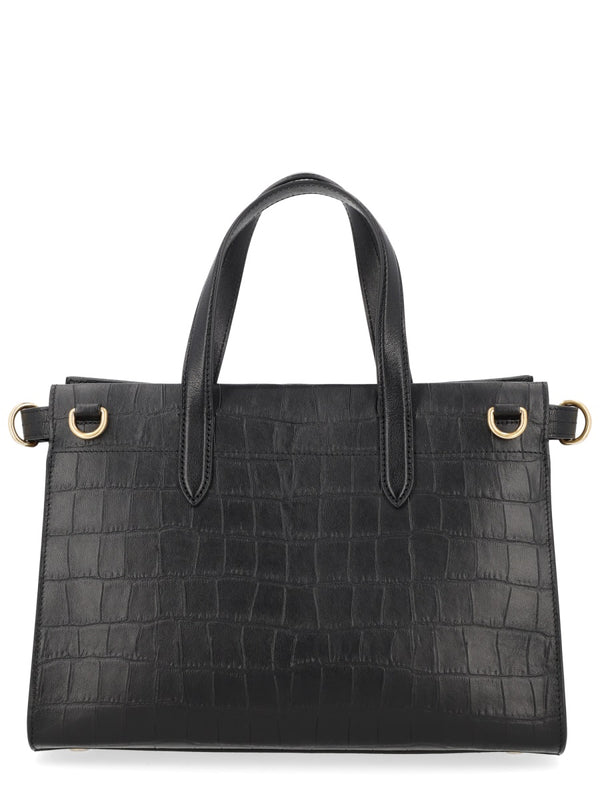 Tote Bag Cotswolds Black Lamb Leather Handbags