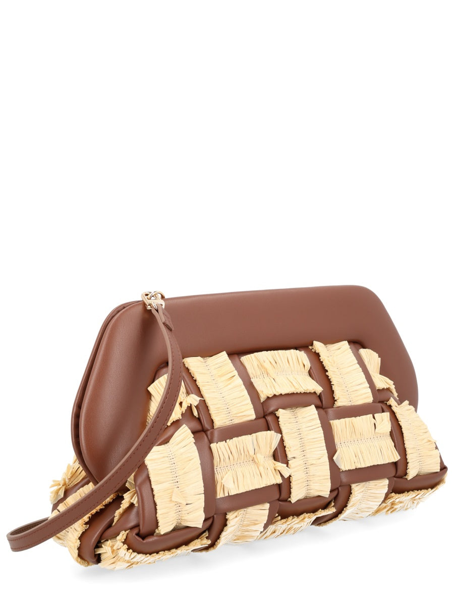 Handbag Bios Raffia Beige Cotton Handbags