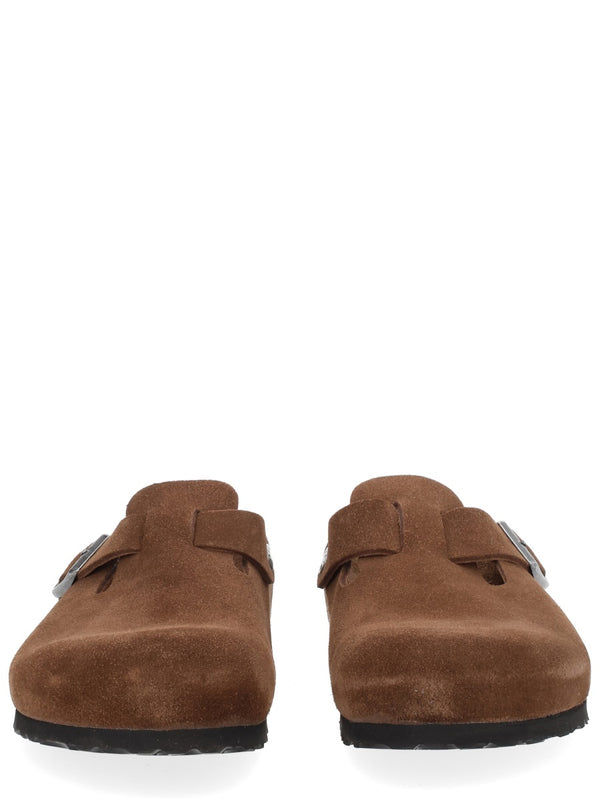 Clogs Boston Brown Leather Sandal