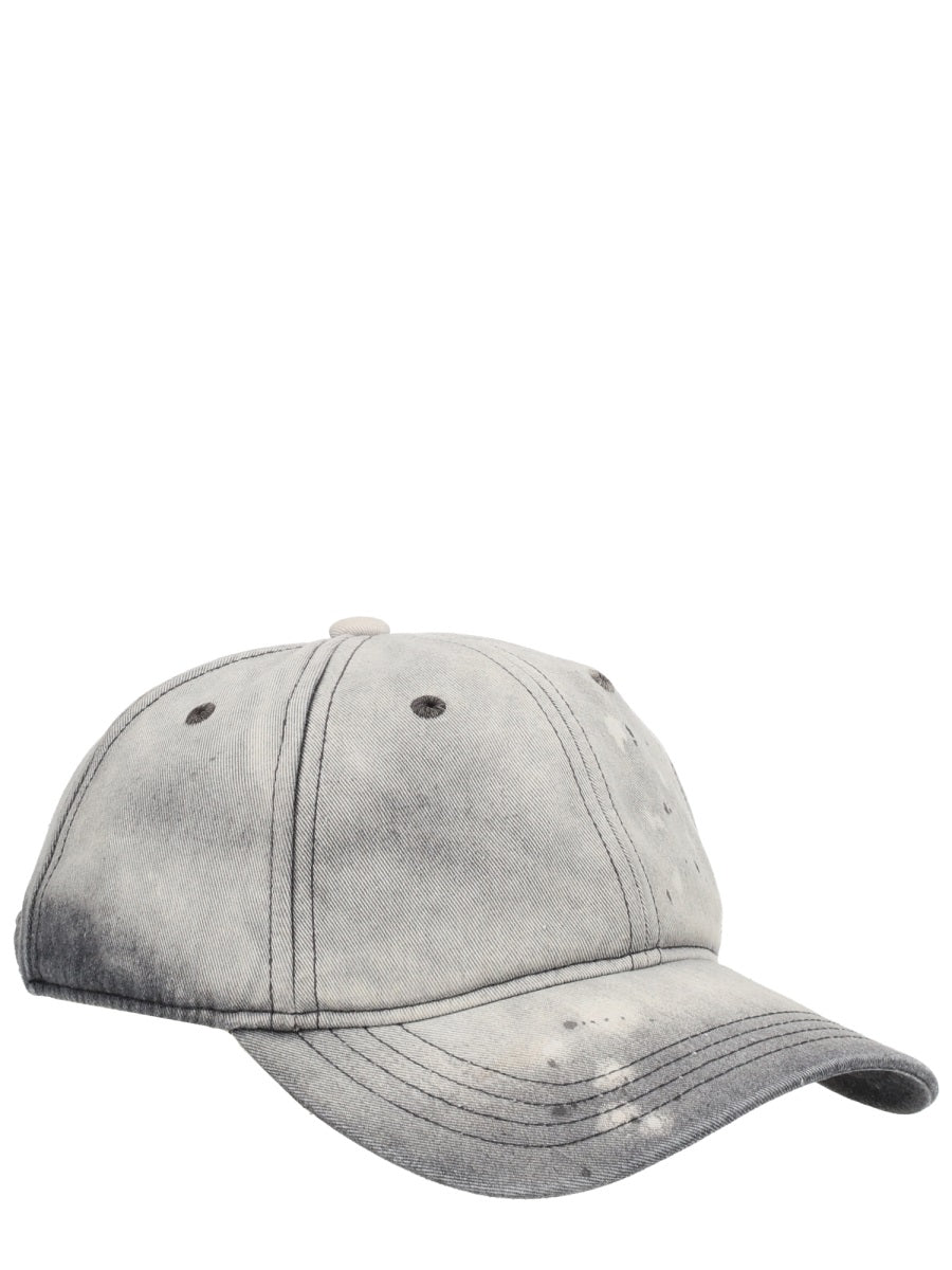 Baseball Cap With Embroidery Grey Polyester Hat