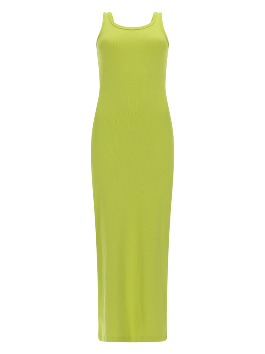 Long Dress Viscose Yellow