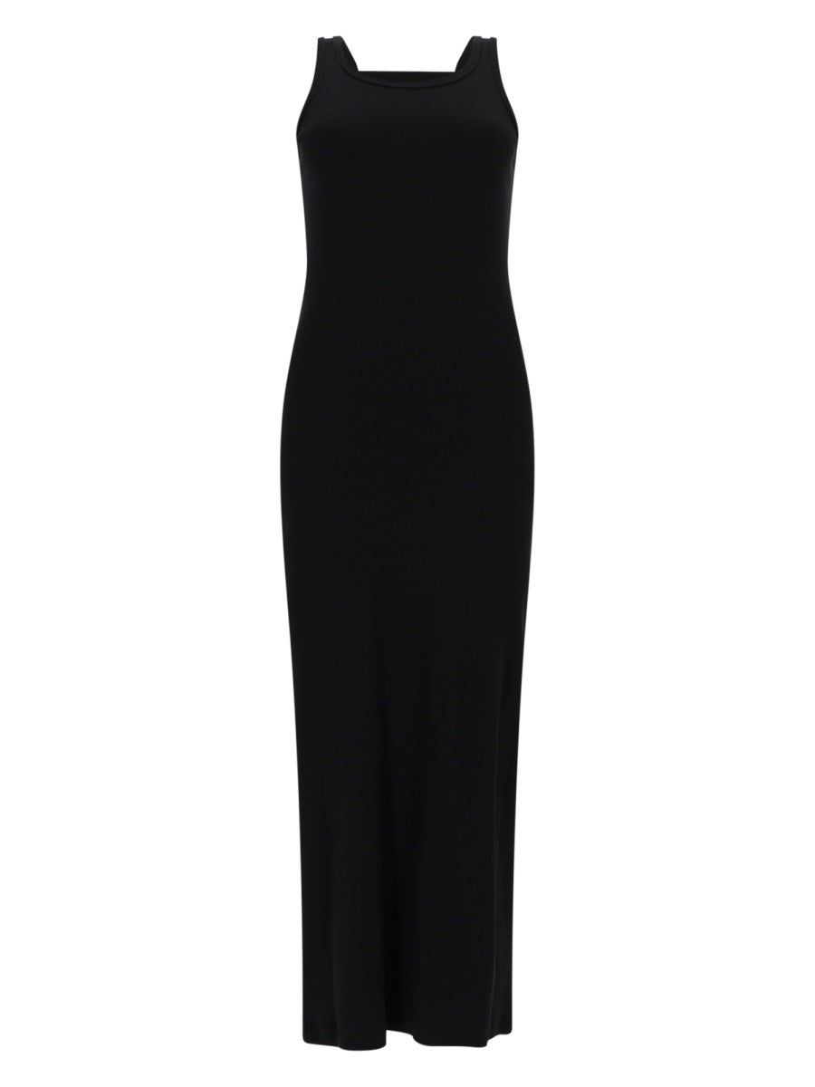 Long Viscose Dress Black